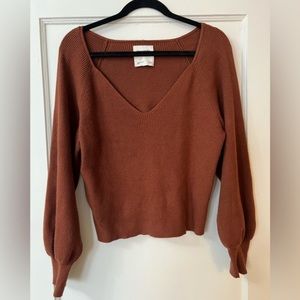 Abercrombie & Fitch (A&F) Puff Sleeve Sweater Size M